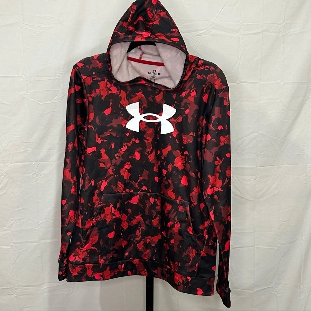 Under Armour Red and White Camo Hoodie NWT